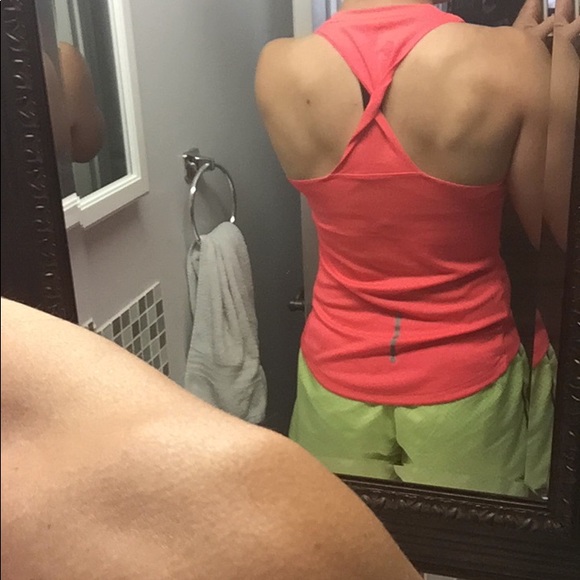 Pink Adidas Racerback Workout Tank - Picture 2 of 6